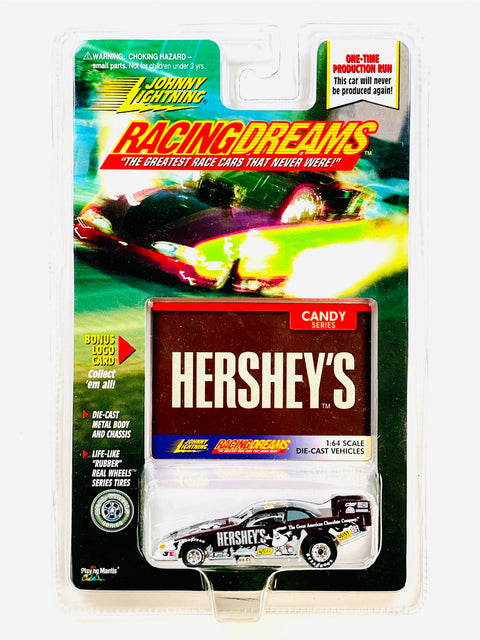 Johnny Lightning Racing Dreams Candy Series Hershey's Funny Car - Damaged Card/Blister