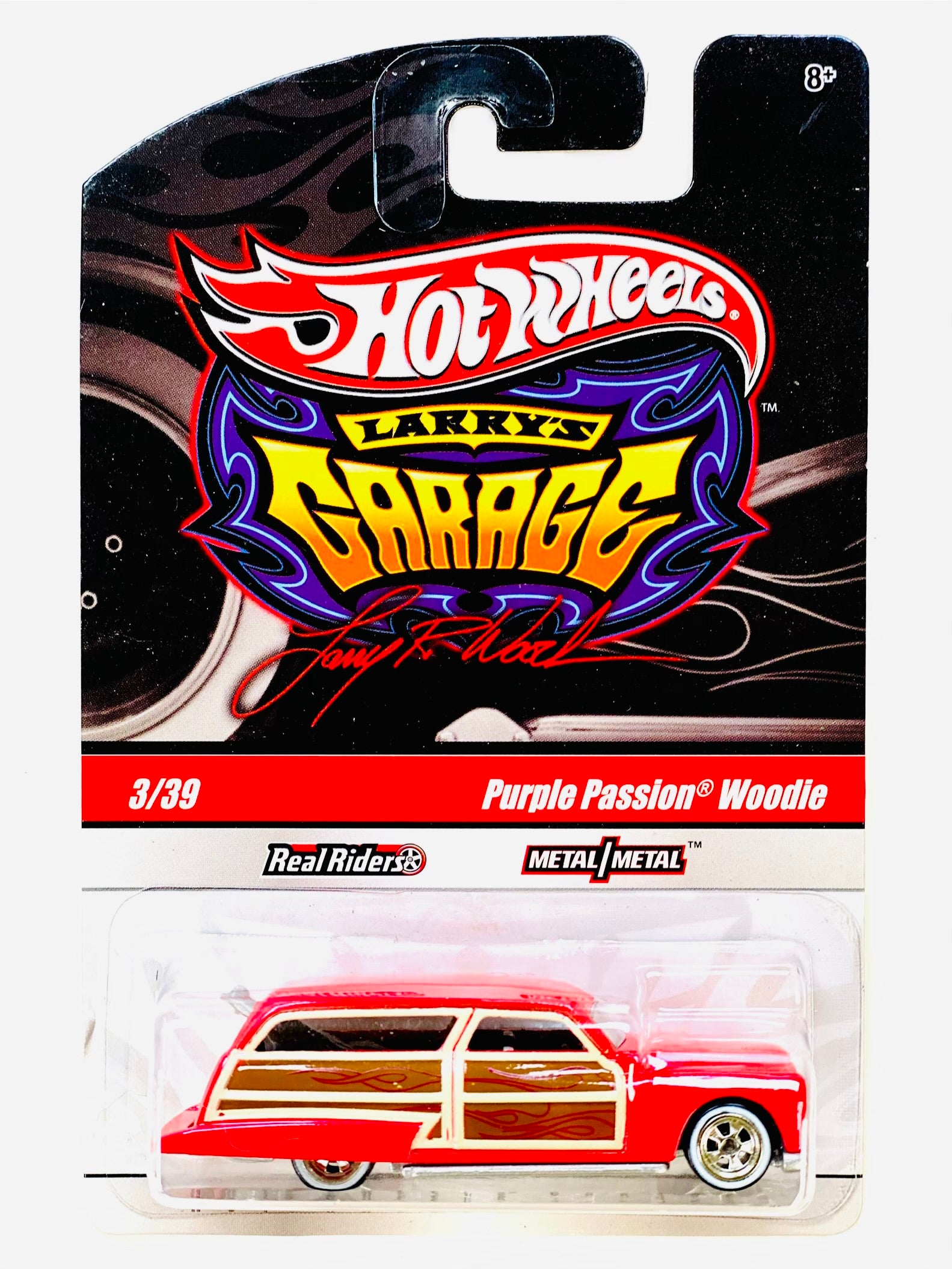 Hot Wheels Larry's Garage Purple Passion Woodie - Damaged Card