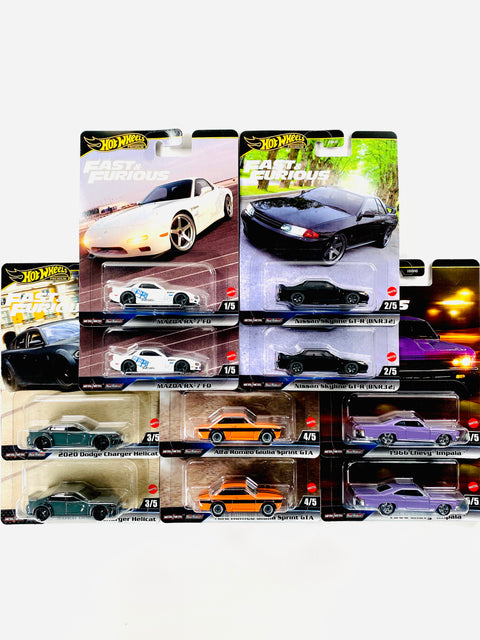 Hot Wheels 2025 Fast & Furious Factory Sealed Case K (10 Cars) - Damaged Box