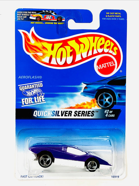 Hot Wheels 1997 Quicksilver Series Aeroflash - Damaged Card/Blister