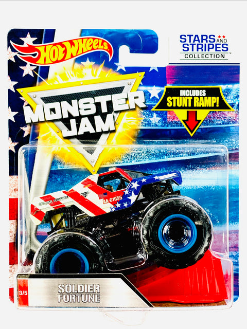 Hot Wheels Monster Jam Stars & Stripes Collection Soldier Fortune - Damaged Card/Blister