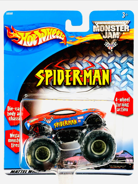 Hot Wheels 2002 Monster Jam Spider-Man - Damaged Card/Blister