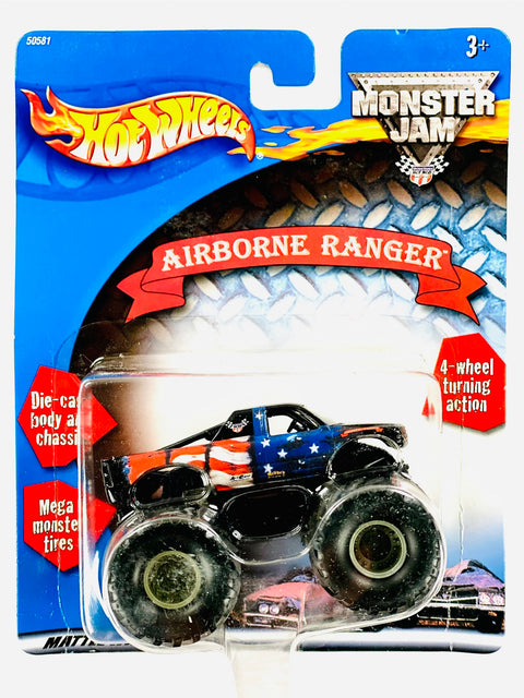 Hot Wheels 2001 Monster Jam Airborne Ranger - Damaged Card/Blister