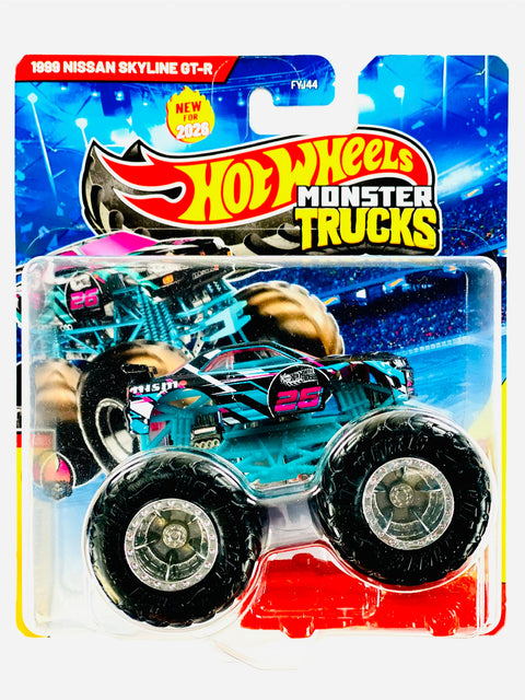 Hot Wheels 2026 Monster Trucks 1999 Nissan Skyline GT-R - Damaged Card/Blister