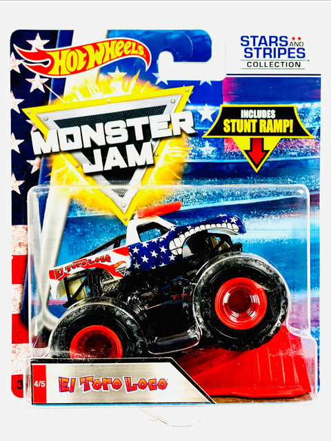 Hot Wheels Monster Jam Stars & Stripes Collection El Toro Loco - Damaged Card/Blister