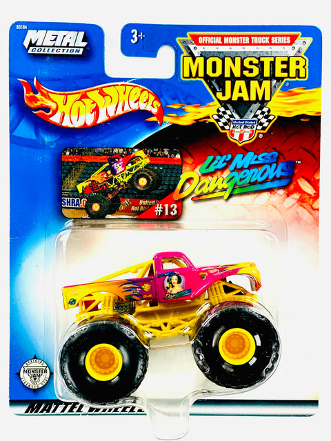 Hot Wheels Monster Jam Metal Collection Lil Miss Dangerous - Damaged Card/Blister