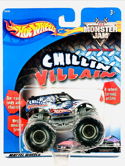 Hot Wheels 2001 Monster Jam Chillin Villain - Damaged Card/Blister