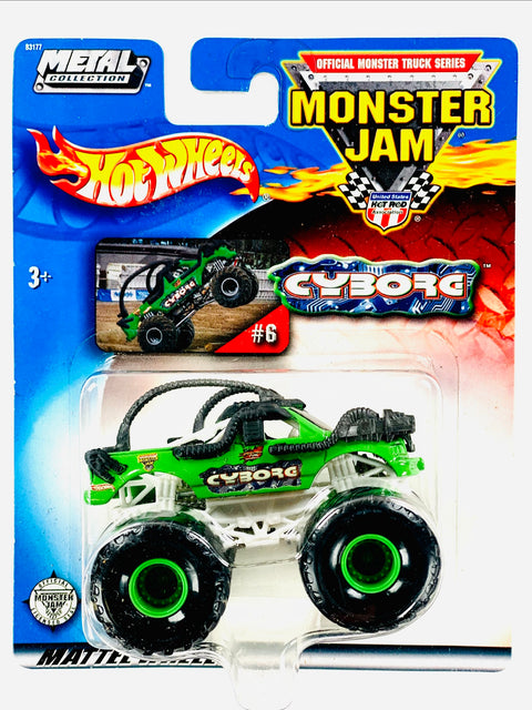 Hot Wheels 2002 Monster Jam Metal Collection Cyborg - Damaged Card/Blister