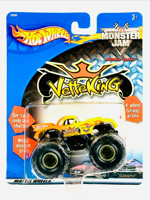 Hot Wheels 2001 Monster Jam Monster Trucks Vette King - Damaged Card