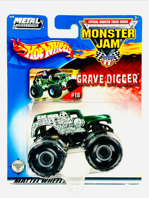 Hot Wheels 2003 Monster Jam Metal Collection Grave Digger - Damaged Card