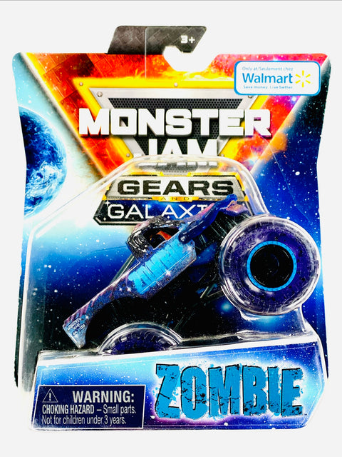 Hot Wheels Walmart Exclusive Monster Jam Gear Galaxies Zombie - Damaged Card