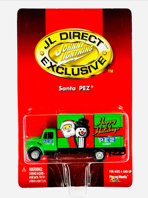 Johnny Lightning Direct Exclusive Happy Holidays Santa PEZ Candy Truck - Damaged Card/Blister