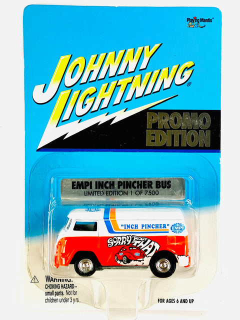 Johnny Lightning Playing Mantis VW EMPI Inch Pincher Bus Promo Edition - Damaged Card/Blister