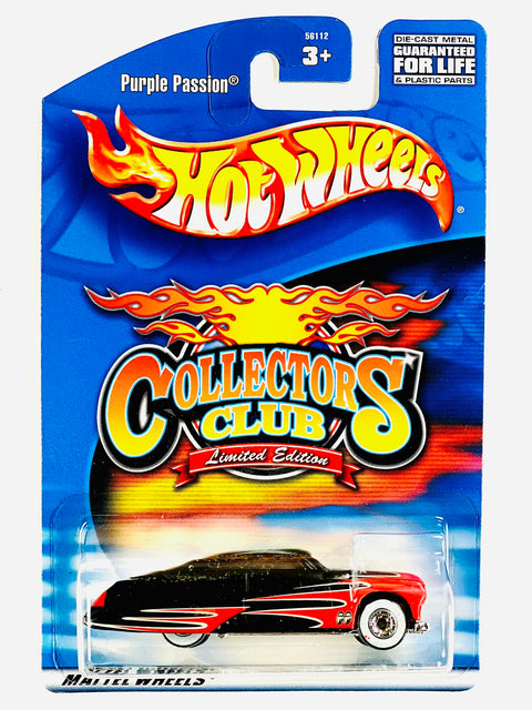 Hot Wheels 2001 Collectors Club Purple Passion - Damaged Card/Blister