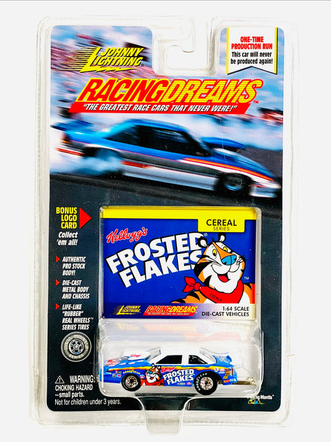 Johnny Lightning Racing Dreams Cereal Series Frosted Flakes Car - Damaged Card/Blister
