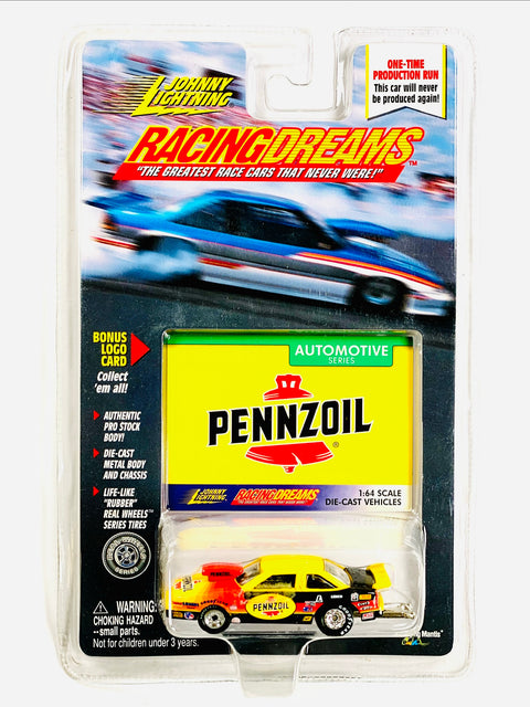 Johnny Lightning Racing Dreams Automotive Series Pennzoil Car - Damaged Card/Blister