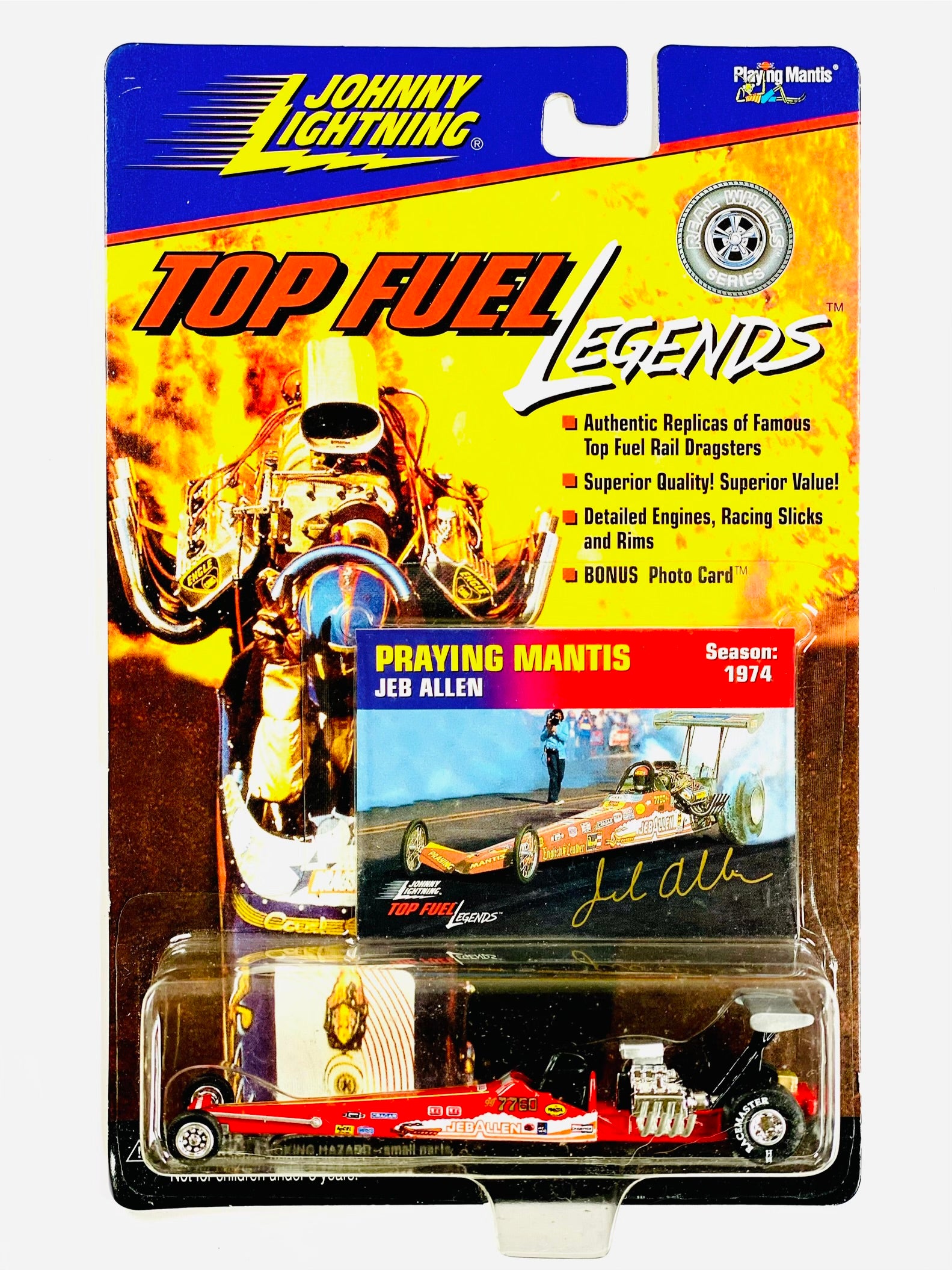 Johnny Lightning NHRA Top Fuel Legends Praying Mantis Jeb Allen