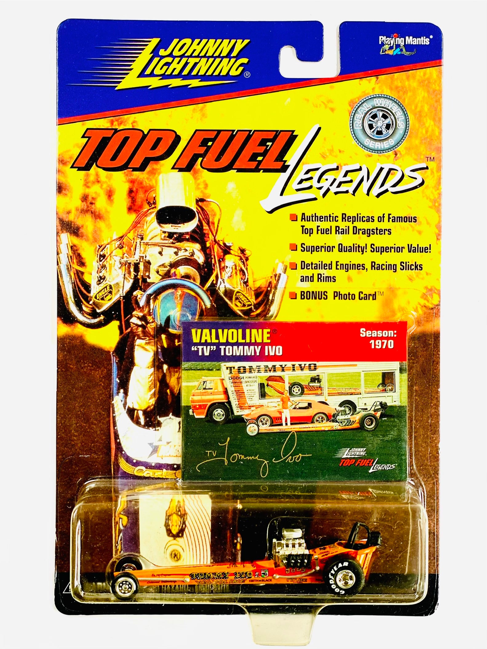 Johnny Lightning アメリカングラフィティー ジオラマ 激レア Johnny Lightning NHRA Top Fuel Legends Valvoline 