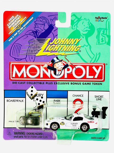 Johnny Lightning Monopoly Luxury Tax Dodge Viper - Damaged Card/Blister