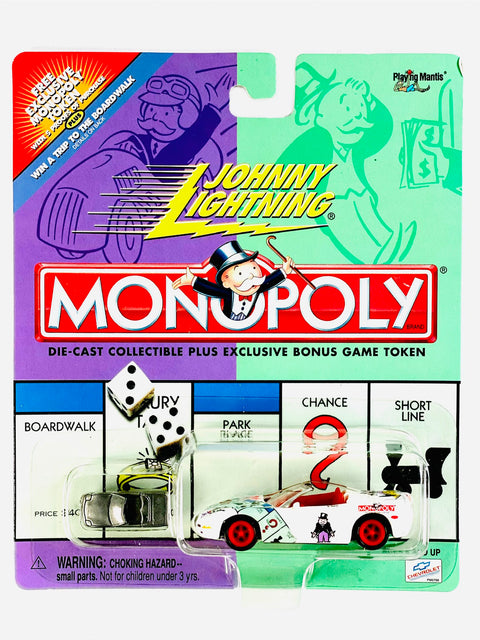 Johnny Lightning Monopoly Modern Monopoly Corvette - Damaged Card/Blister