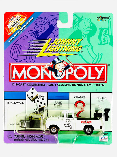 Johnny Lightning Monopoly Water Works Chevy Cameo - Damaged Card/Blister