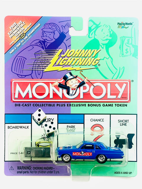 Johnny Lightning Monopoly Park Place Pontiac Tempest - Damaged Card/Blister