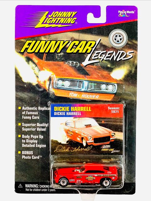 Johnny Lightning Funny Car Legends Dickie Harrell 1971 - Damaged Card/Blister