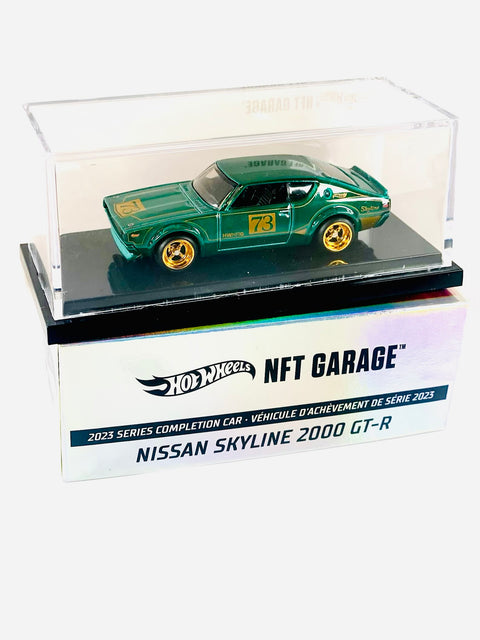 Hot Wheels NFT Garage 2023 Series Completion Car Nissan Skyline 2000 GT-R - Damaged/Opened Box