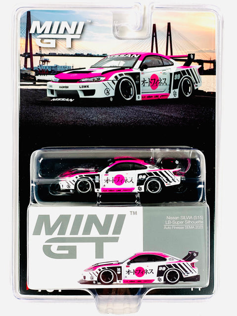 Mini GT Mijo Exclusive Nissan LB-Super Silhouette S15 SILVIA Auto Finesse SEMA 2023 #781