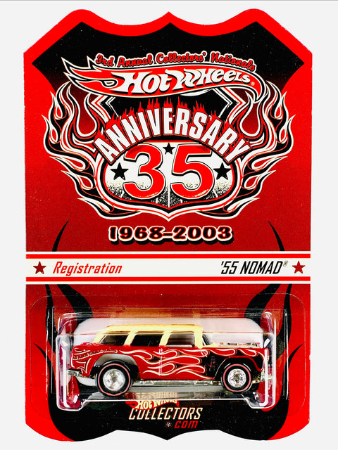 Hot Wheels RLC 35th Anniversary 3rd Annual Collectors Nationals '55 Nomad - Damaged Card/Blister