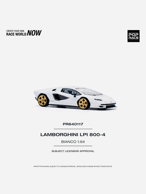 Pop Race Lamborghini Countach LPI 800-4 Bianco Sid #117