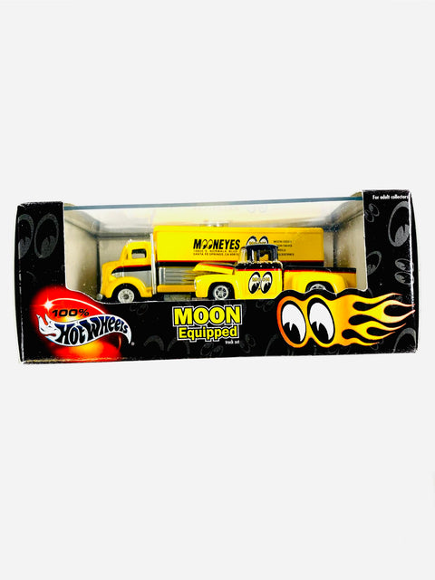 Hot Wheels Hot Rod Series Moon Equipped 2 Car Set - Rubberband Residue/Damaged Box