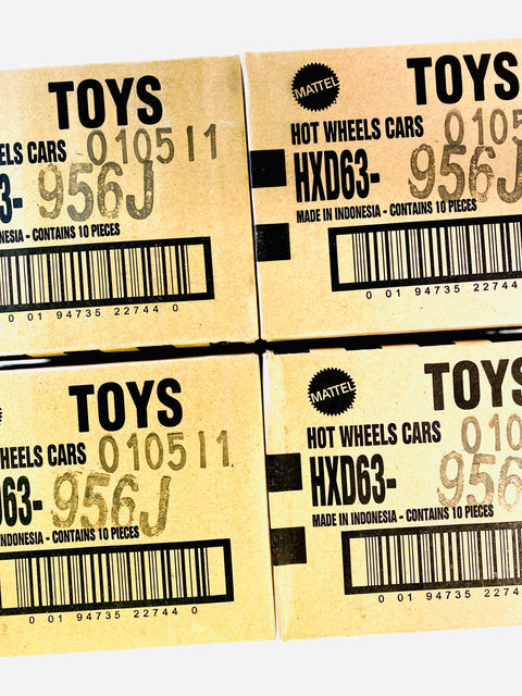 Hot Wheels 2025 Pop Culture Case J Factory Sealed Solid Pack (4 Cases)
