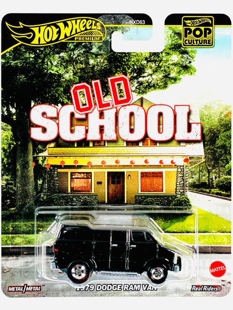 Hot Wheels 2025 Pop Culture Case J Old School 1979 Dodge Ram Van - Damaged Card