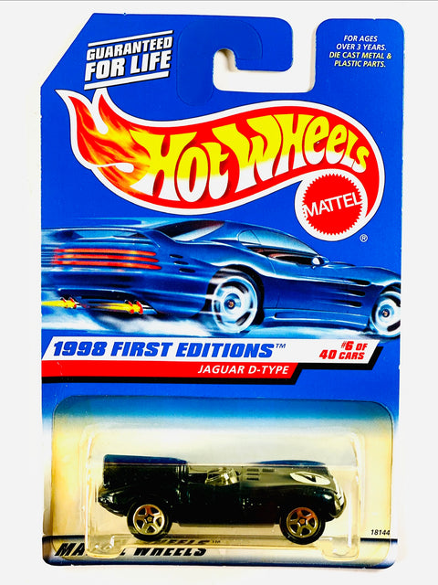 Hot Wheels 1998 First Editions Jaguar D-Type - Damaged/Yellow Blister
