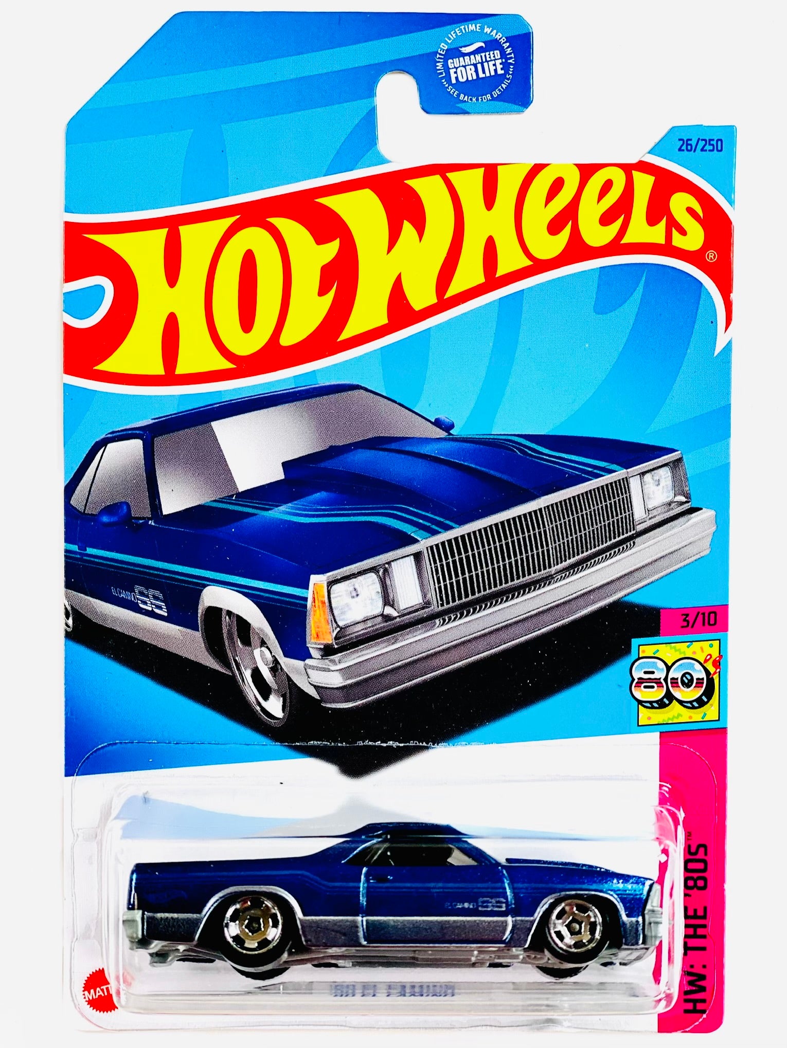 Hot Wheels HW: The 80's '80 El Camino - Damaged Card – Jcardiecast