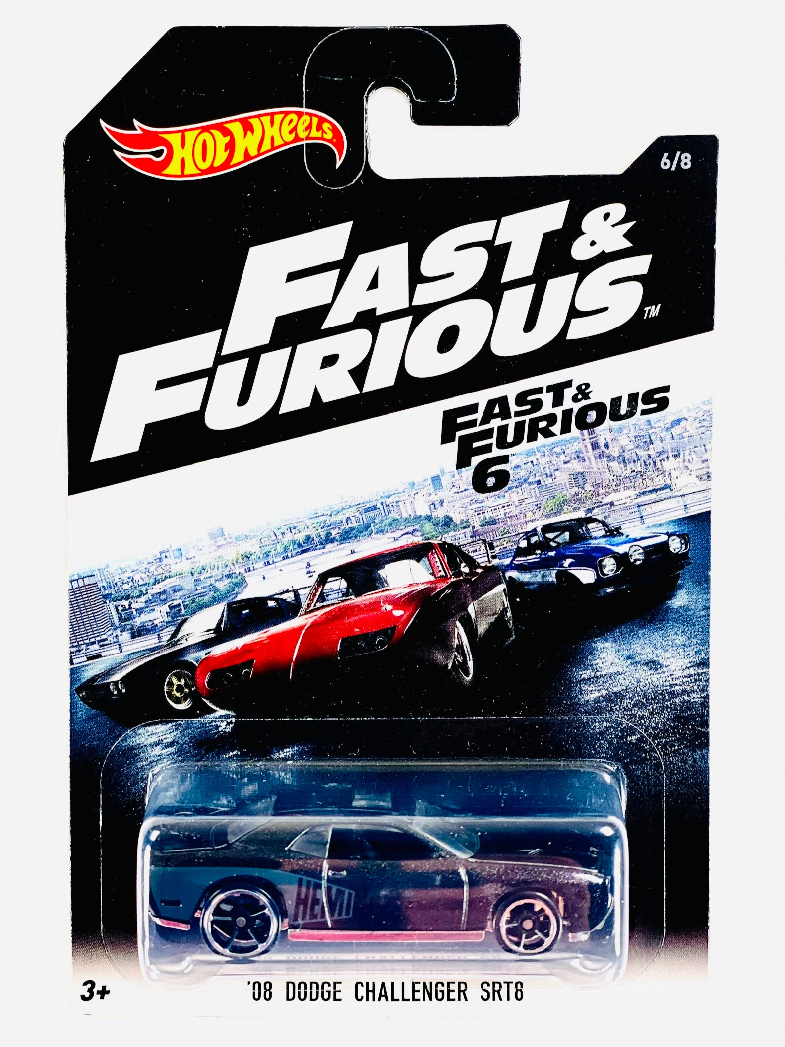 Hot Wheels 2016 Fast & Furious 6 '08 Dodge Challenger SRT8