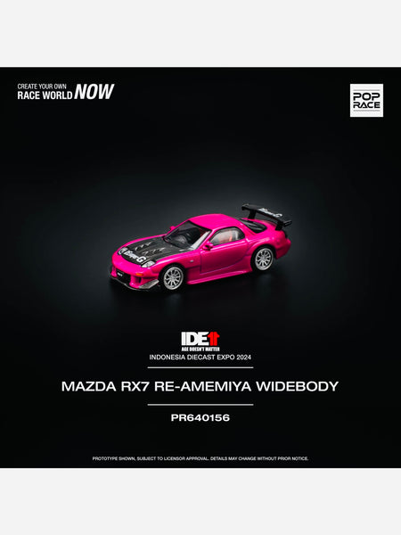 ポップレース　POP RECE  マツダ　RX-7 インドネシア限定 POP RACE MAZDA RX7 RE AMEMIYA WIDEBODY INDONESIA DIECAST