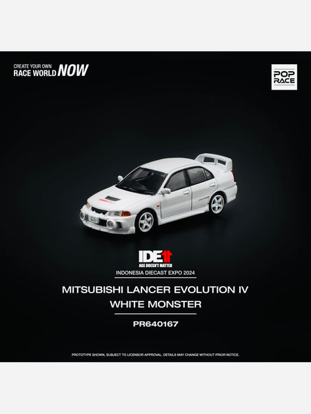 【PR64-167】ポップレース ランサーエボリューションIV インドネシア限定 Pop Race Factory Sealed Mitsubishi Lancer Indonesia Diecast