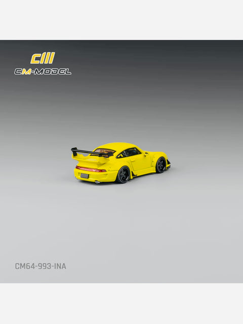 CM Model Porsche 993 Widebody Yellow