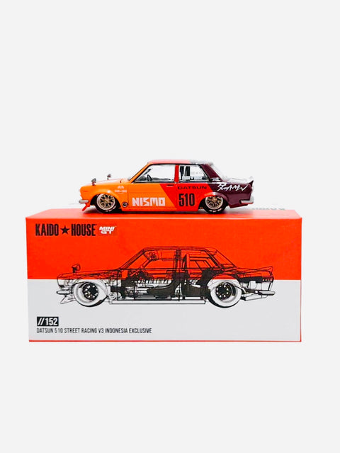 Mini GT x Kaido House Collab Indonesia 2024 Expo Exclusive Datsun 510 Street Racing V3 #152