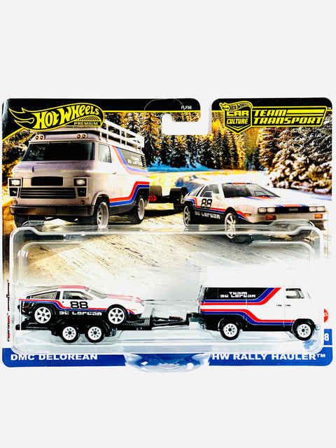 Hot Wheels 2025 Team Transport Case F DMC Delorean & HW Rally Hauler #78