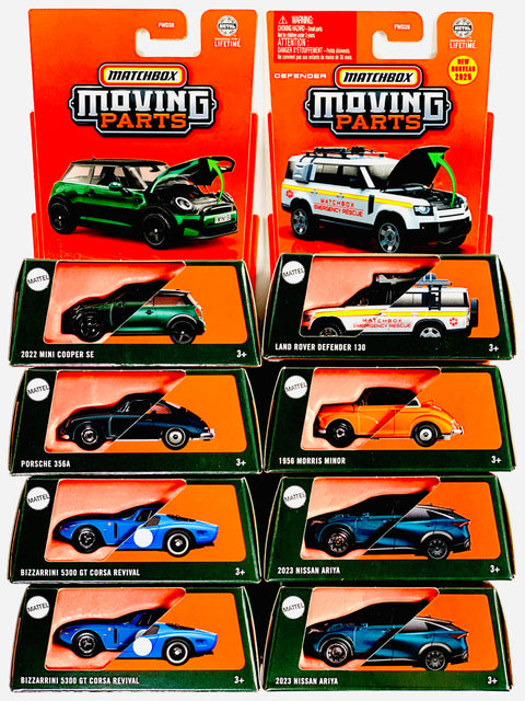Matchbox 2025 Moving Parts Factory Sealed Case D (8 Cars) - Damaged Box