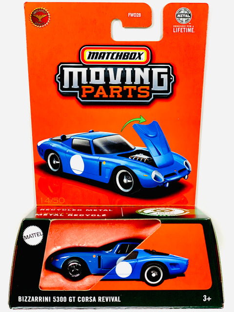 Matchbox 2025 Moving Parts Case D Bizzarrini 5300 GT Corsa Revival