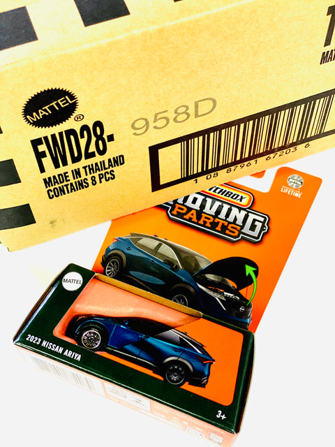 Matchbox 2025 Moving Parts Case D 2023 Nissan Ariya Solid Pack (8 Cars)