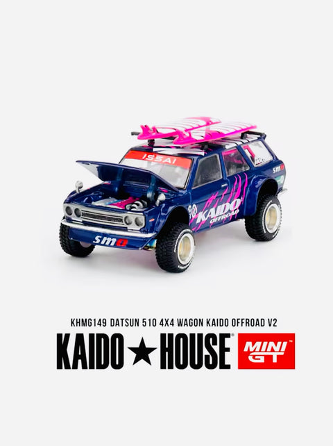Mini GT x Kaido House Collab Datsun 510 4x4 Wagon Kaido Offroad V2 #149