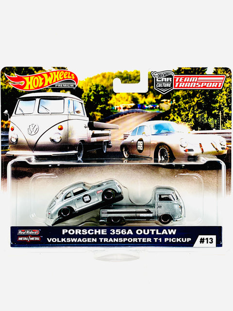 Hot Wheels 2020 Team Transport Porsche 356A Outlaw Volkswagen Transporter T1 Pickup #13