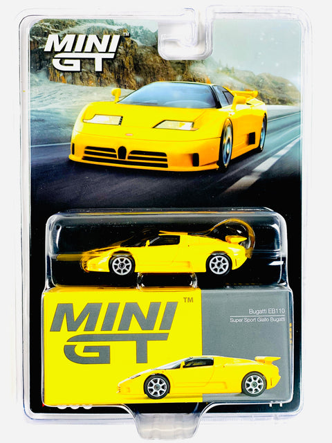 Mini GT Mijo Exclusive Bugatti EB110 Super Sport Giallo Bugatti Yellow #866