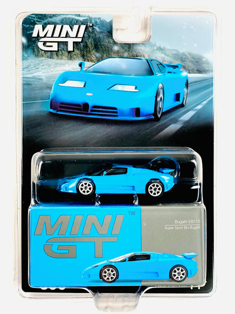 Mini GT Mijo Exclusive Bugatti EB110 Super Sport Blue #890
