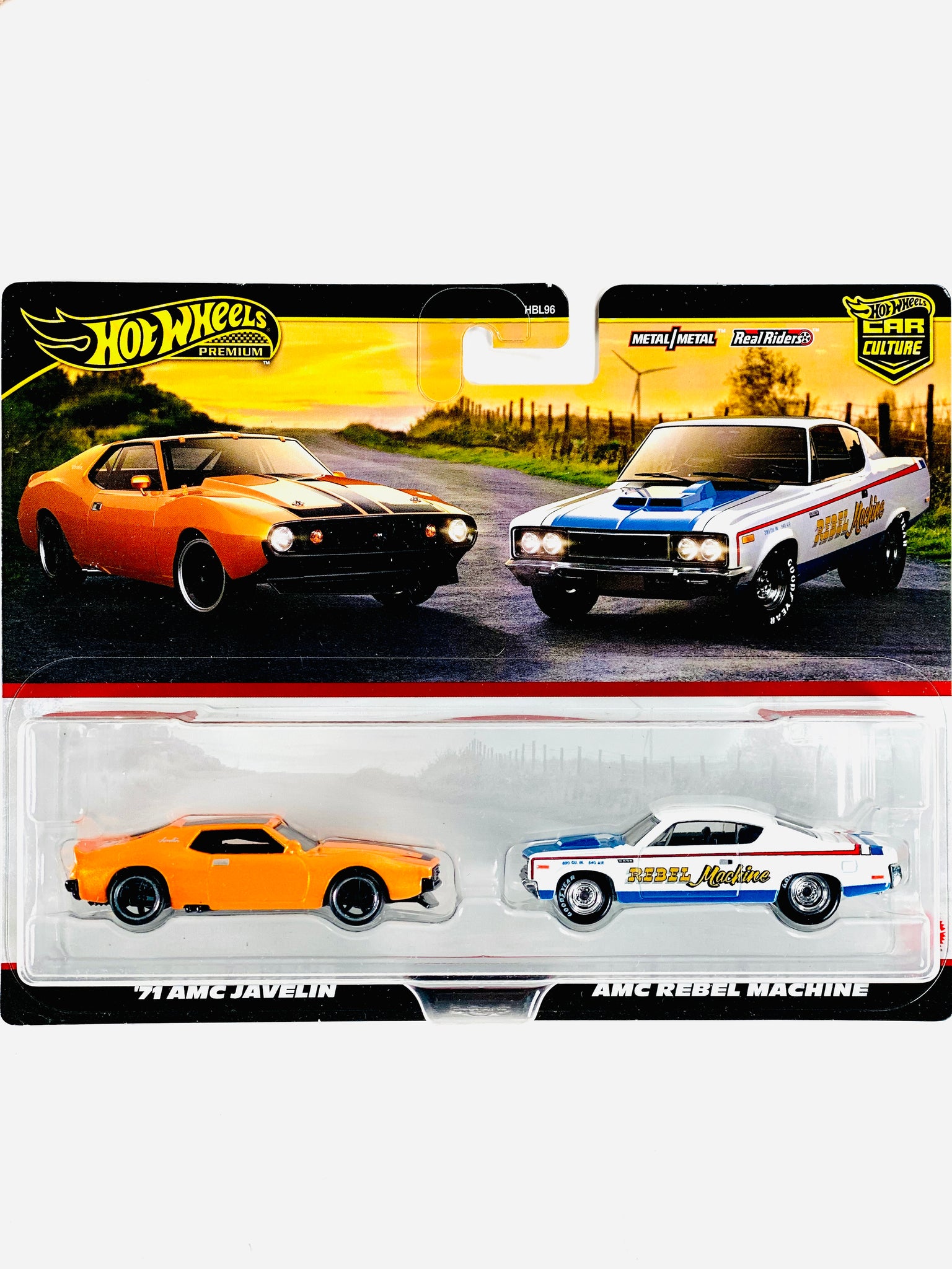 1/64 Hot Wheels Premium 2 Pack '71 Amc Javelin/Amc Level Machine Jbl06 1/64 Hot Wheels Premium 2 Pack '71 Amc Javelin/Amc Level Machine Jbl06